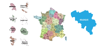 Recherche sur la carte de France 